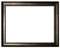 Barockrahmen schwarz fein verziert 246 NP, Leerrahmen 70x100 cm