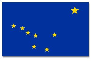Flagge Fahne Alaska 90 * 150 cm