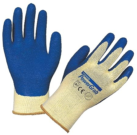 Kerbl 297203 Arbeitshandschuhe PowerGrab, Gartenhandschuhe mit Latex Handinnenfläche Größe 9