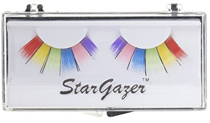 Stargazer False Eye Lashes style 9, synthetic lash pair includes glue.