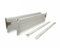 Pair x Metal Kitchen Drawer Runner & Side Set 450mm x H-118 White