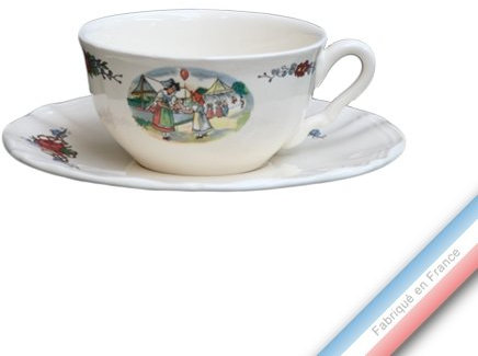 Tazza Collezione obernai, Ceramica in porcellana, Tasse et soucoupe thé basse - 0,21L/16cm