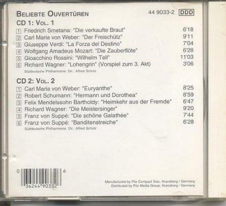 Beliebte Ouvertüren (2 CDs)