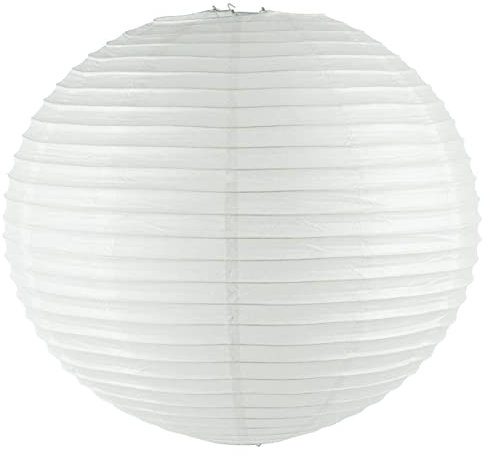Atmosphera - Farol de bola - papel y metal - blanco - D60 cm