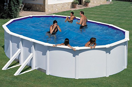 MyPool Ovalbecken-Poolset Feeling 610 x 375 x 120 cm in weiß mit Sandfilteranlage