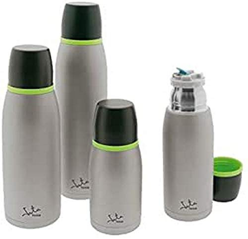 Jata Hogar 919 Termo Bebida Frías y Calientes. para Llevar.Libre de BPA. Ligero. Cierre hermético. Tapa para Usar como Vaso, Gris, 750 ml
