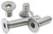 M3 x 50 mm flach/Senkkopf-Schrauben, Pack 50tlg, Edelstahl, Vollgewinde, rechte Hand, metrisches
