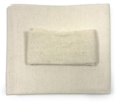 Regency Wraps Regency Natural Pastry Cloth & Rolling Pin Cover Set 100% Cotton