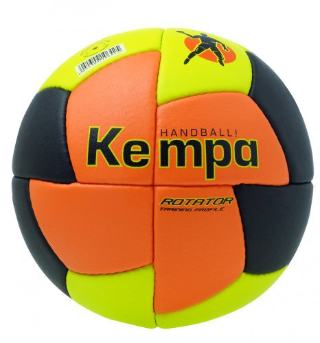 Kempa Handball ROTATOR 24 Panel, orange/limone/schwarz, Gr. 1