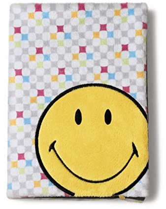 Nici 38181 - Smiley Happy Collection Blankbuch A5 mit abnehmbaren Plüscheinband