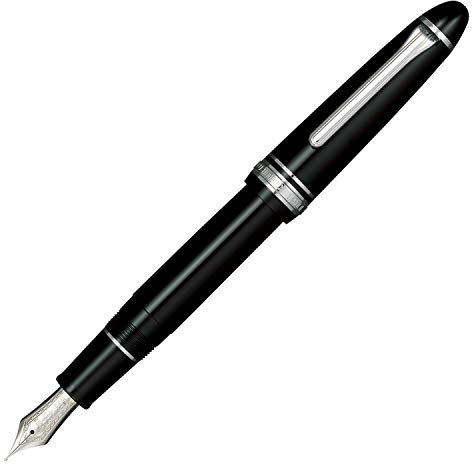Sailor pen fountain pen profit 21 silver thin middle 11-2024-320 black