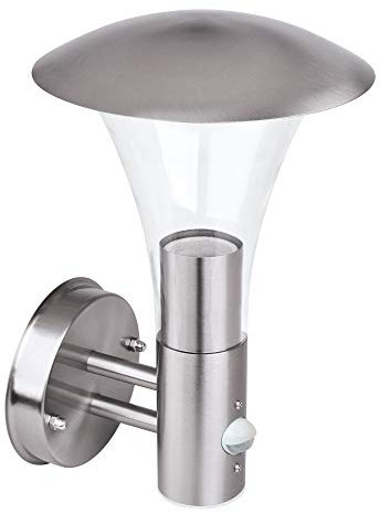 Aussenleuchte mit Bewegungsmelder Wandleuchte Wegeleuchte Wandlampe Aussenwandleuchte Edelstahl E27 Fassung Aussenwandlampe 243