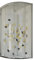 Idralite Mampara de Ducha Semicircular 90x90 CM H198 Vidrio Transparente Mod. Evolution