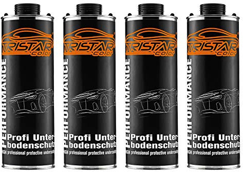 TRISTARcolor Unterbodenschutz Steinschlagschutz Kunstharzbasis Kautschuk schwarz 4 kg