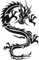 INDIGOS UG - Wandtattoo Wohnzimmer - Wandaufkleber Drache China Japan Monster 96x62, schwarz w007 Drachen - Aufkleber Kinderzimmer Schlafzimmer Küche Badezimmer Büro Dekoration