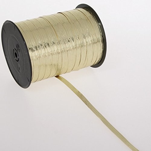Deko AS GmbH Metallic-Band Gold - 7 mm Breite auf 250 m Rolle - 797007 02