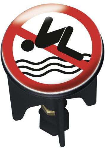 WENKO 21234100 Abfluss-Stopfen Pluggy No Swimming