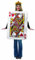 Queen of Hearts Card Adult Costumne One Size Fits Most