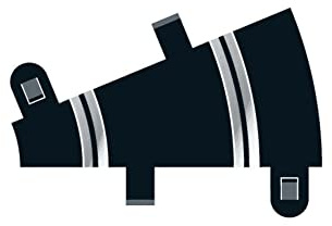Scalextric Accessories Track Pieces Radius 1 curve extension packs C8278 Radius 1 Curve 22.5° x 2, Black/White