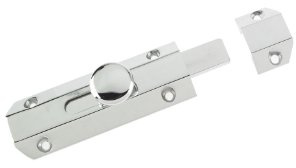 ZAB100ACP 102mm Polished Chrome Heavy Duty Surface Bolt