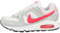 NIKE Wmns Air Max Command, Women’s Running Shoes, White/Hyper Punch-Lght Ash Gry, 6 UK (40 EU)