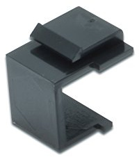 DIGITUS Keystone-Kupplung - Blindstopfen - Für Modulare Patchpanel - Schwarz