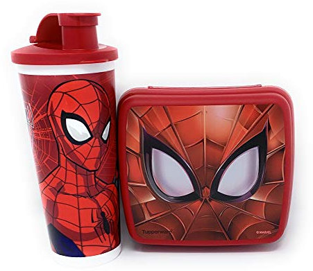 Tupperware Ultimate Spiderman Lunch-Set, Marvel, 473 ml, Flip-Top-Becher, Keepers
