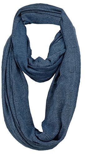 TigerTie Designer Loop Schal in petrol Uni - Gr. 140 x 50 cm - Rundschal