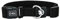 DDOXX Airmesh Hundehalsband - Stabiles und Verstellbares Welpenhalsband für alle Größen - XS (Schwarz)
