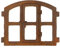 Antikas | Eisenfenster in antiken ländlichen Stil | Höhe ca. 42 cm, Breite ca. 48 cm | Fensterrahmen aus Gusseisen | Fenster für Stall- und Gartenmauern