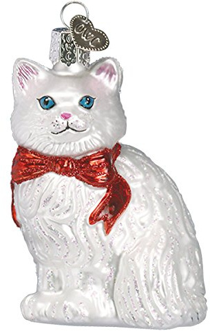 Old World Christmas Cat Lover Collection Glass Blown Ornaments for Christmas Tree Princess Kitty