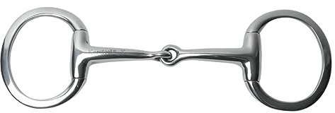 Korsteel Solid Mouth Eggbutt Snaffle Bit 5 Steel