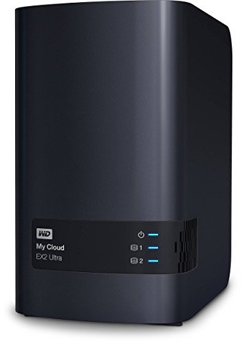 Western Digital My Cloud EX2 Ultra Ethernet Negro NAS - Unidad Raid (8 TB, Unidad de Disco Duro, Unidad de Disco Duro, 4000 GB, 2.5/3.5, 0,1,JBOD)