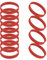 GOGO 12 Pezzi di Braccialetti di Gomma per Bambino, Braccialetti in Silicone, Accessori per Feste, Braccialetto Elastico Multicolore - Rosso