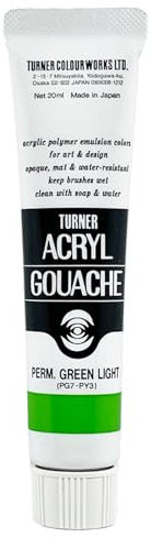 20ml Turner Acrylic Gouache Permanent Green Light 42
