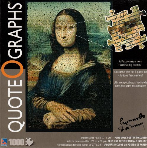Quote O Graphs 1000 Piece Jigsaw Puzzle: Mona Lisa