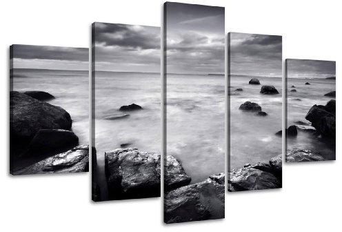 Visario Bild auf Leinwand 160 cm Nr 5513 Ozean fertig gerahmte Bilder 5 Teile Marke original