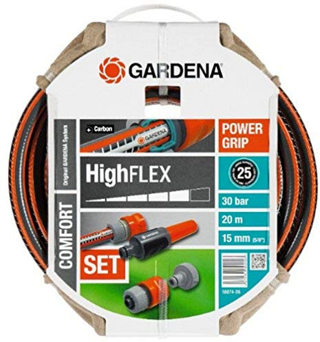 Gardena 18074-26 Schlauch-Set HighFlex, Ø 15 mm