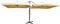 Mendler Gastronomie-Alu-Luxus-Doppel-Ampelschirm T44, Pergola-Markise-Effekt, 6,2x3m Polyester 50kg - creme-beige