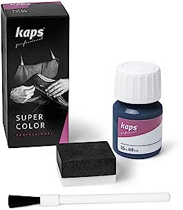 KAPS Super Color, Leather Dye for Natural Leather, Faux Leather and Fabric, Leather Dye 25 ml (116 - Midnight)