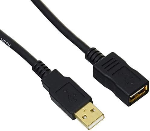 Amazon Basics Cable alargador USB-A 2.0 Macho a USB Type A Hembra, 2 m, Negro