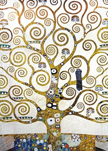 1art1 Gustav Klimt Der Lebensbaum (Detail), 2-Teilig Selbstklebende Fototapete Poster-Tapete 250x180 cm