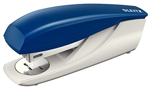 Leitz Heftgerät, 30 Blatt, blau, Ergonomisches Kunststoffgehäuse, Inkl. Heftklammern, NeXXt, Blisterverpackung, 55000035