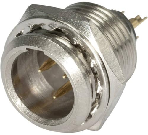 Hicon HI-XMEM3 XLR-Steckverbinder Stecker, Einbau vertikal Polzahl (num): 3 Silber, Schwarz 1St, männlich, 3-pol