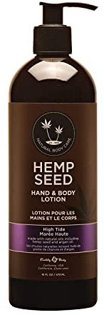 Hemp Seed Hand & Body Lotion, High Tide Scent - 16 oz. - Soothe Dry Skin - Argan Oil, Hemp Seed Oil - Light, Non-Greasy Formula - Vegan & Cruelty Free