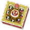 Reber Wolfgang & Constanze Mozart, Mozart-Kugeln, Pastete und Pralinen, Zartbitter- und Alpenmilch-Schokolade, Marzipan, Nougat, Tolles Geschenk, 9er-Packung