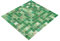 Mosaik Quadrat Goldensilk grün Glas changierend Effekt italienischer Stil Fliesenspiegel, Mosaikstein Format: 20x20x4 mm, Bogengröße: 327x305 mm, 1 Bogen/Matte
