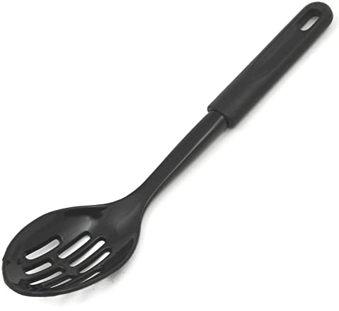 Chef Craft Basic Nylon Slotted Spoon, 11.5 inch, Black