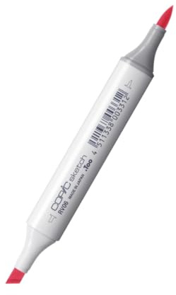 Copic Sketch Coloured Marker Pen - (RV-06) Cerise, For Art & Crafts, Colouring, Graphics, Highlighter, Design, Anime, Professional & Beginners, Art Supplies & Colouring Books
