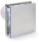 STERR Silver Bathroom Fan 4 inches / 100 mm with LED + TIMER - Extractor Fan - Stainless Steel Front - Modern Look - BFS100LT-S - 10 W